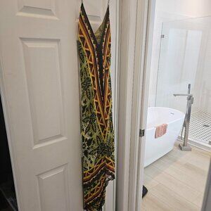 LONG ASSYMETRICAL STRAPPY SUMMER DRESS-